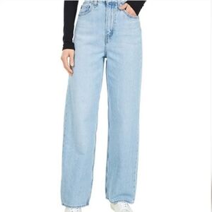 Levis Premium High Loose Light Wash Straight Leg Jeans W27 L31